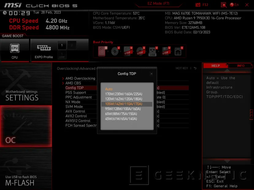 Geeknetic MSI MAG X670E TOMAHAWK WIFI Review 24