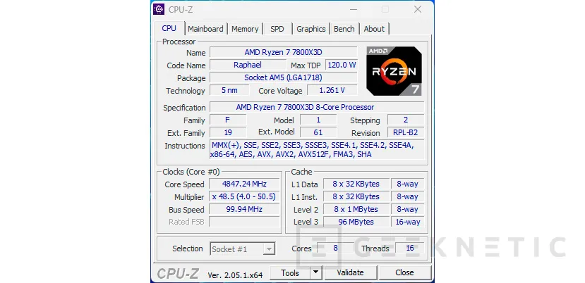 Geeknetic AMD Ryzen 7 7800X3D Review 12