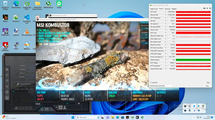 Geeknetic MSI NVIDIA GeForce RTX 4060 VENTUS 2X BLACK 8GB Review 15