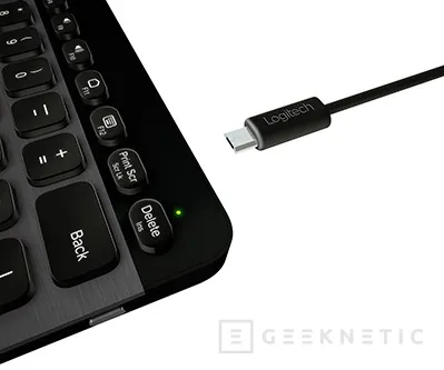 Geeknetic Logitech Bluetooth Illuminated Keyboard K810 5