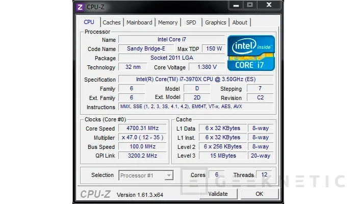 Geeknetic Intel Core i7-3970X 4