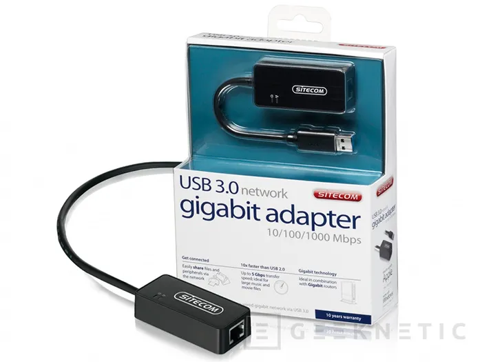 Geeknetic Sitecom LN-032 Gigabit Ethernet USB 3.0 adapter 1