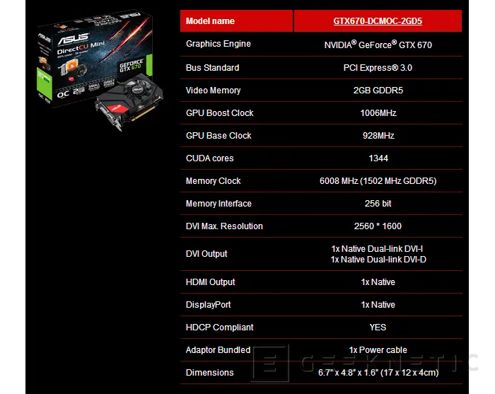 Geeknetic ASUS Geforce GTX 670 DirectCU Mini 3