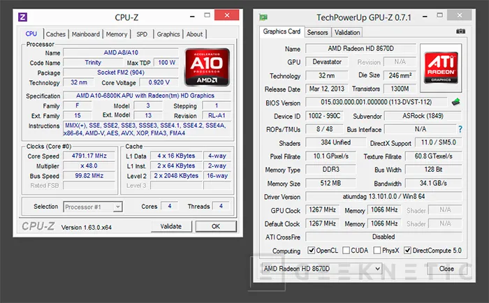 Geeknetic AMD Richland. A10-6800K 13