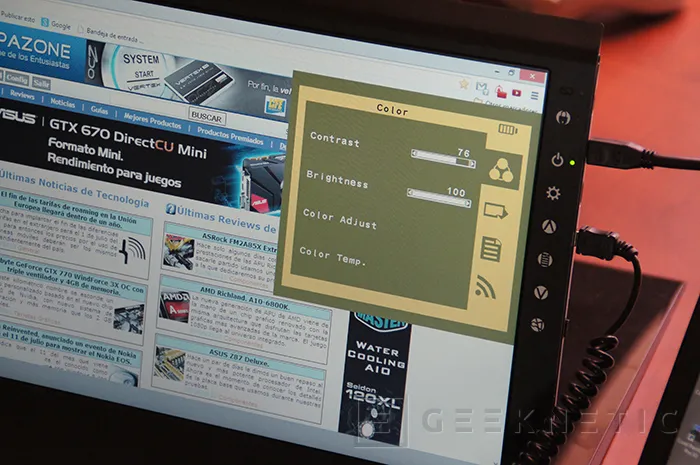 Geeknetic Monitor portátil GeChic On-Lap 2501M 9