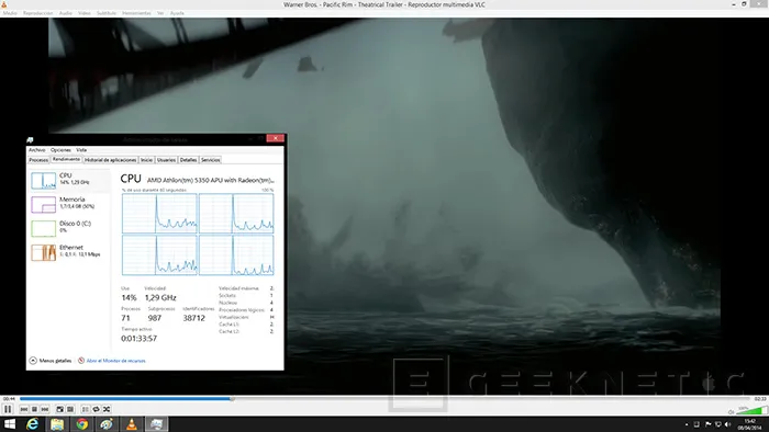 Geeknetic AMD Plataforma AM1 &quot;Kabini&quot;. Athlon 5350 12