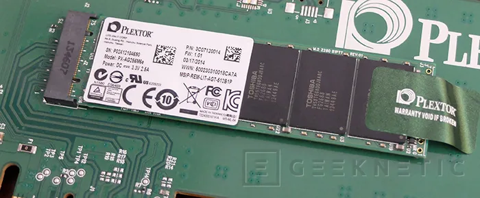 Geeknetic Plextor M6e PCI Express SSD 9