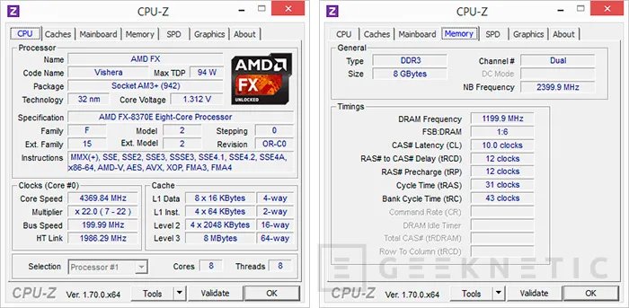 Geeknetic AMD FX 8370E + Radeon R9 285 4