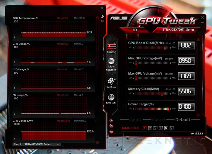 Geeknetic ASUS Strix Geforce GTX 750Ti 8