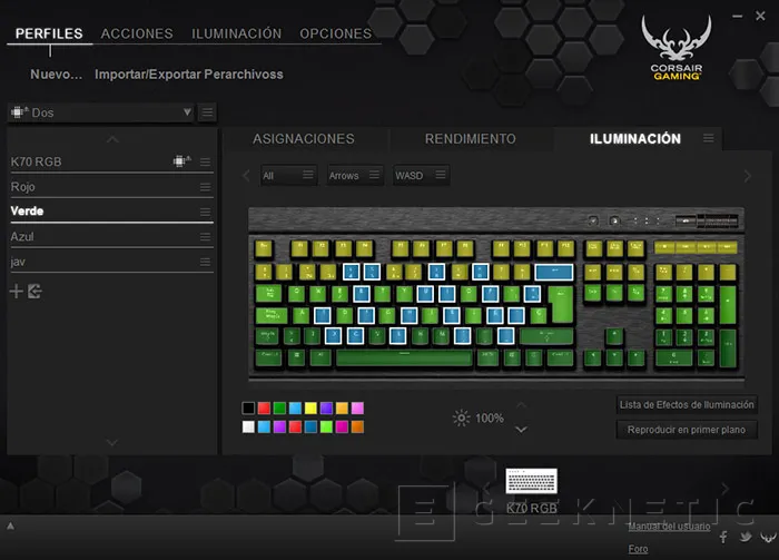 Geeknetic Corsair K70 RGB Gaming Mechanical Keyboard 21