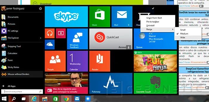 Geeknetic Microsoft Windows 10 Technical Preview 6