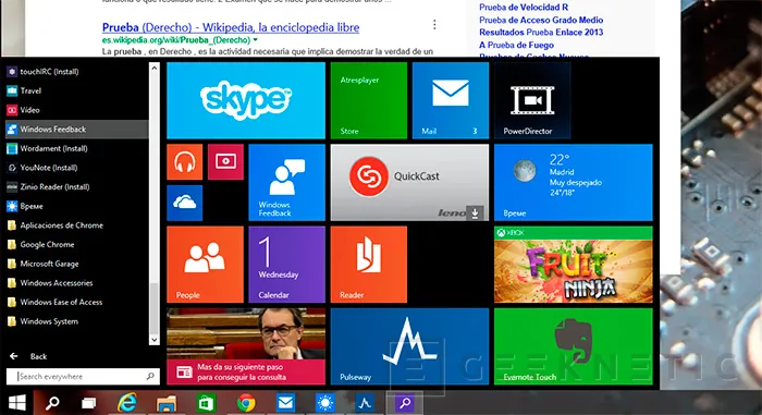 Geeknetic Microsoft Windows 10 Technical Preview 8