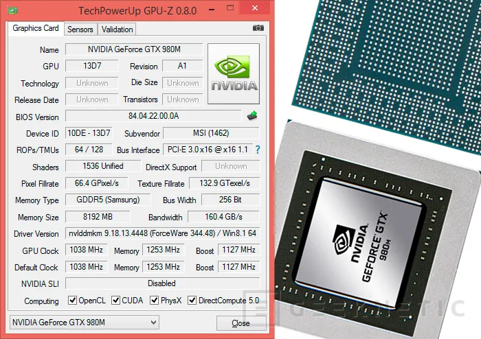 Geeknetic MSI GT72 2QE Dominator Pro con Nvidia Geforce GTX 980M 11