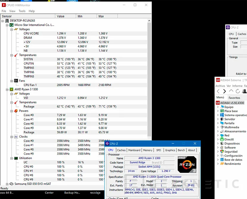 Geeknetic AMD Ryzen 3 1300X. AMD golpea también al Core i3 18