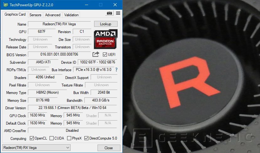 Tarjeta gráfica radeon rx best sale vega 10