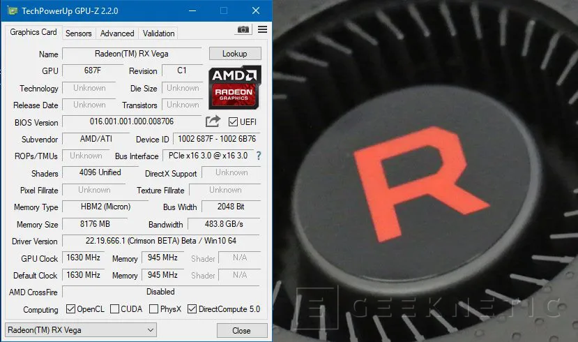 Geeknetic AMD Radeon RX Vega 64 Black Edition  9