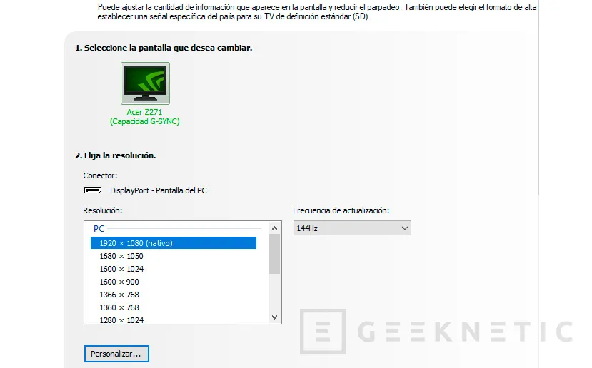 Geeknetic Monitor Acer Predator Z271 27”  Tobii 12