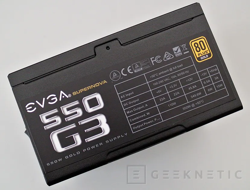 Geeknetic Fuente de alimentación EVGA SuperNOVA 550w G3 3