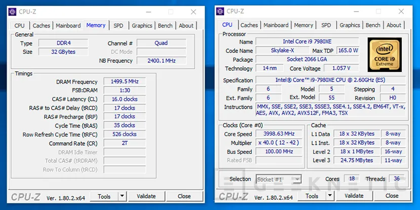 Geeknetic Intel Core i9-7980XE Skylake-X 11
