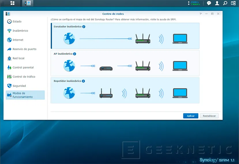 Geeknetic Synology Router RT2600ac con SRM 1.1 11