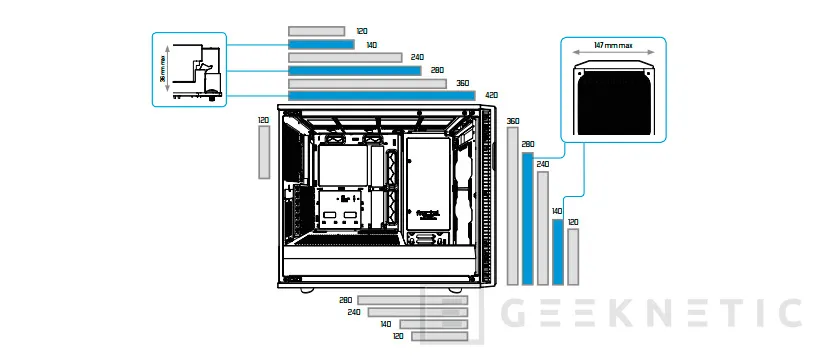 Geeknetic Caja Semitorre Fractal Design Define R6 18