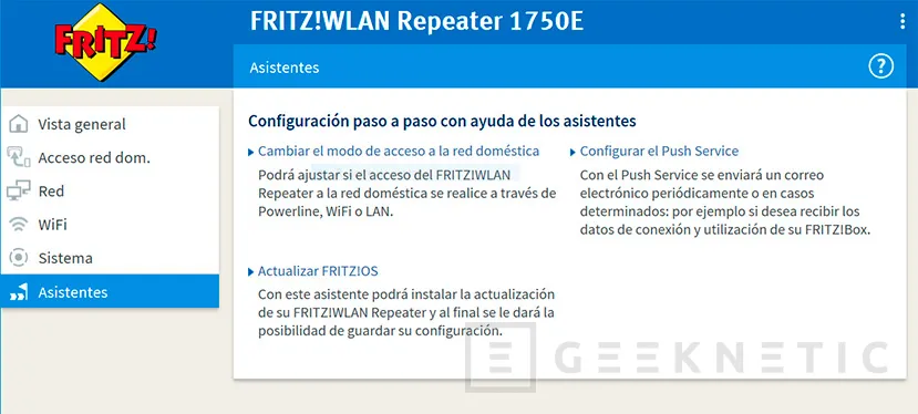 Geeknetic Punto de acceso y repetidor FRITZ!WLAN Repeater 1750E 11