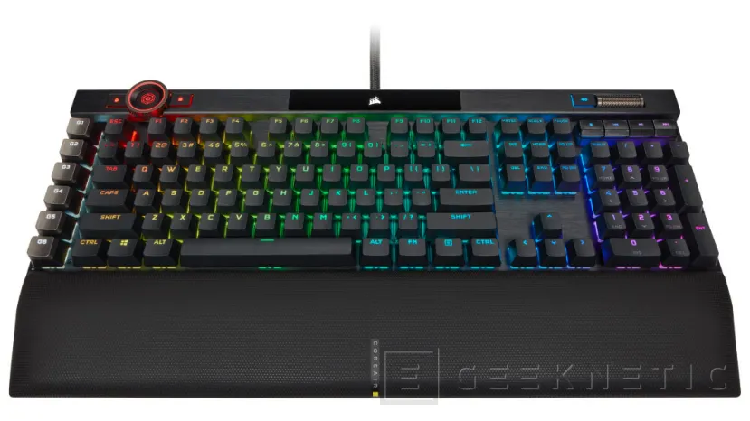 Geeknetic Corsair lanza su teclado de más alta gama: el K100 RGB con hasta 4000 Hz, rueda de control iCUE y opción a interruptores mecánicos u ópticos 2