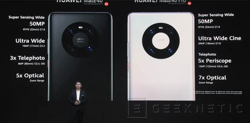 Geeknetic Los Huawei Mate 40 Pro y Pro+ llegan con pantalla de 90Hz y hasta cinco cámaras traseras 12