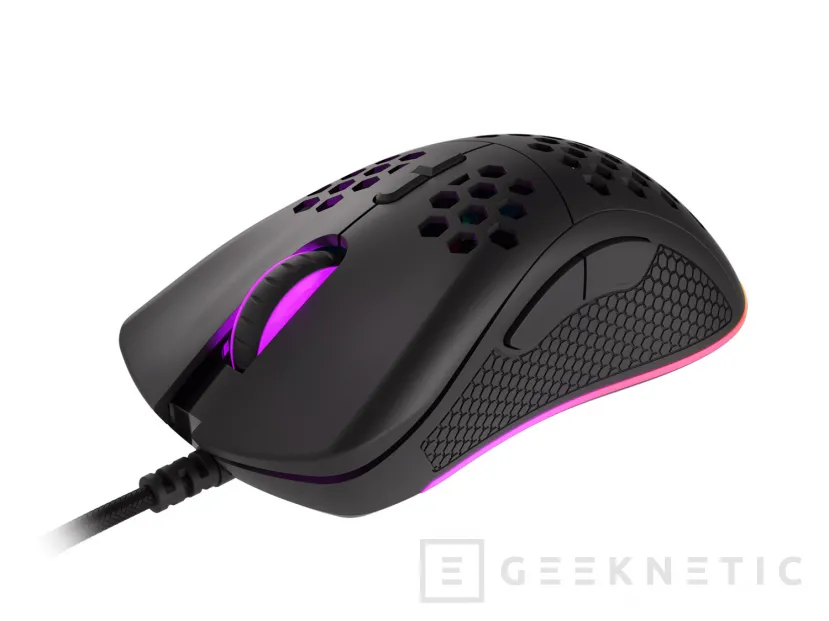 Geeknetic El ratón gaming Genesis Krypto 550 ofrece iluminación ARGB en 3 zonas y 7 botones configurables por 35 Euros 1