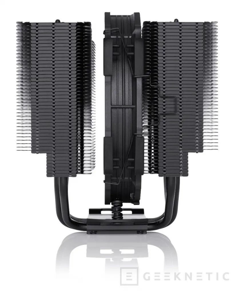 Geeknetic Noctua lanza los disipadores NH-D15S y NH-U9S en versión chromax.back, totalmente teñidos de negro 1