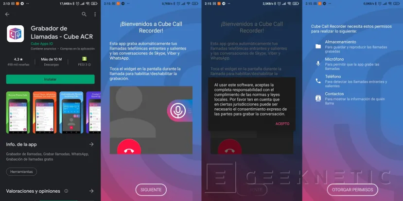 Geeknetic Cómo grabar llamadas con Android 8