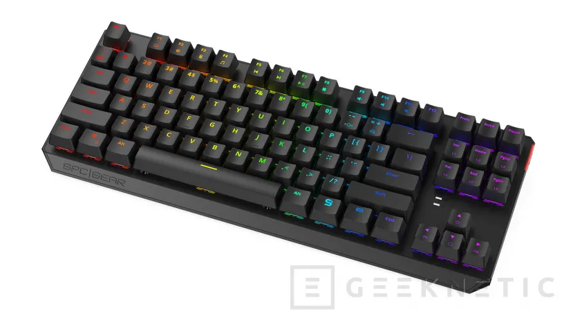 Geeknetic Interruptores Kailh mecánicos, iluminación RGB y formato TKL en el teclado SPC Gear GK630K por 55 Euros 1