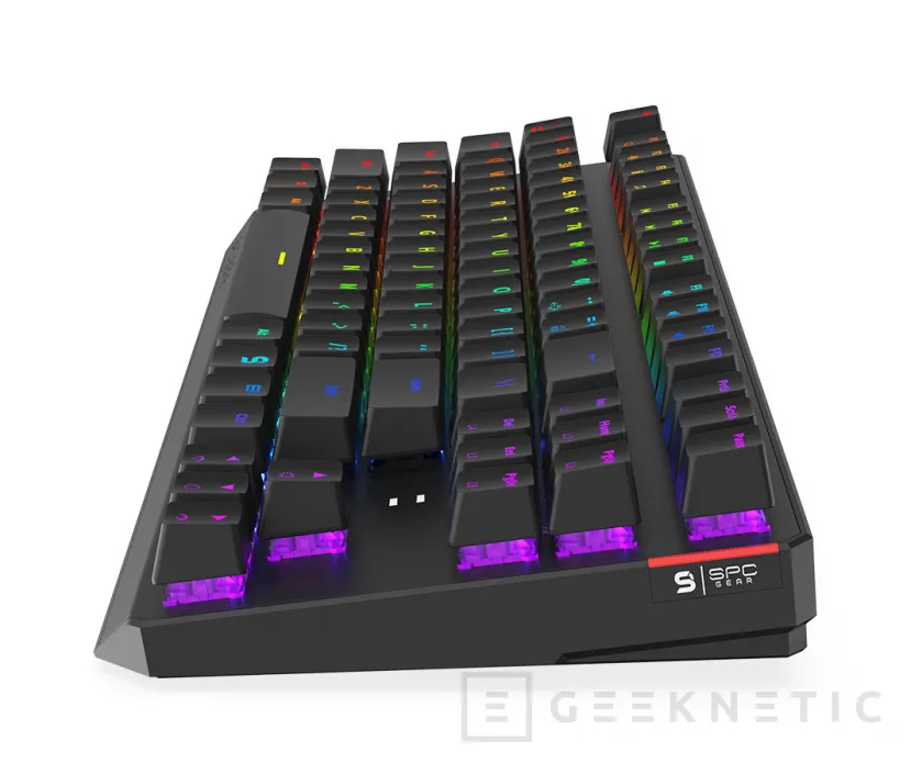 Geeknetic Interruptores Kailh mecánicos, iluminación RGB y formato TKL en el teclado SPC Gear GK630K por 55 Euros 2