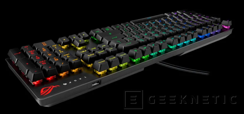 Geeknetic El teclado óptico-mecánico ASUS ROG Strix Scope RX llegará con iluminación RGB por tecla y una durabilidad de 100 millones de pulsaciones 1