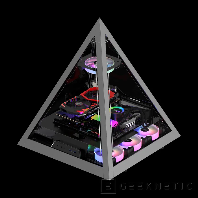 Geeknetic Azza anuncia dos cajas pirámide compatibles con placas base E-ATX, las Pyramid 804 y 804V 2