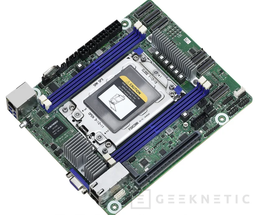Geeknetic La placa ASRock ROMED4ID-2T puede albergar CPUs AMD EPYC de 64 núcleos en formato ITX 1