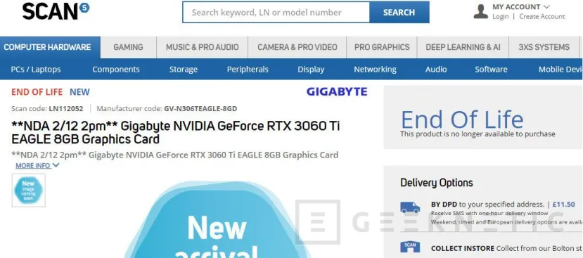 Geeknetic Aparecen las NVIDIA RTX 3060 Ti en más tiendas online europeas, incluida España 4
