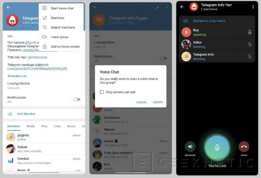 Geeknetic La beta de Telegram para Android y iOS estrena llamadas de voz en grupo 1