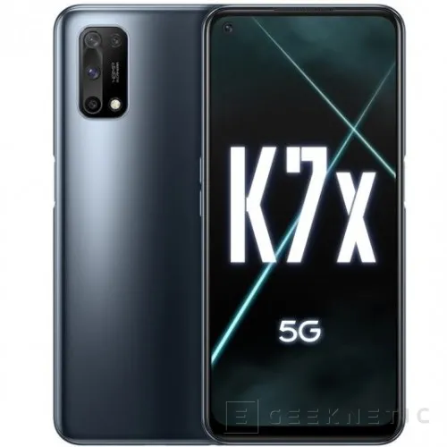 Geeknetic El smartphone Oppo K7x llega con el Dimensity 720 y 6 GB de RAM bajo un panel LCD de 6.5&quot; a 90 Hz 1