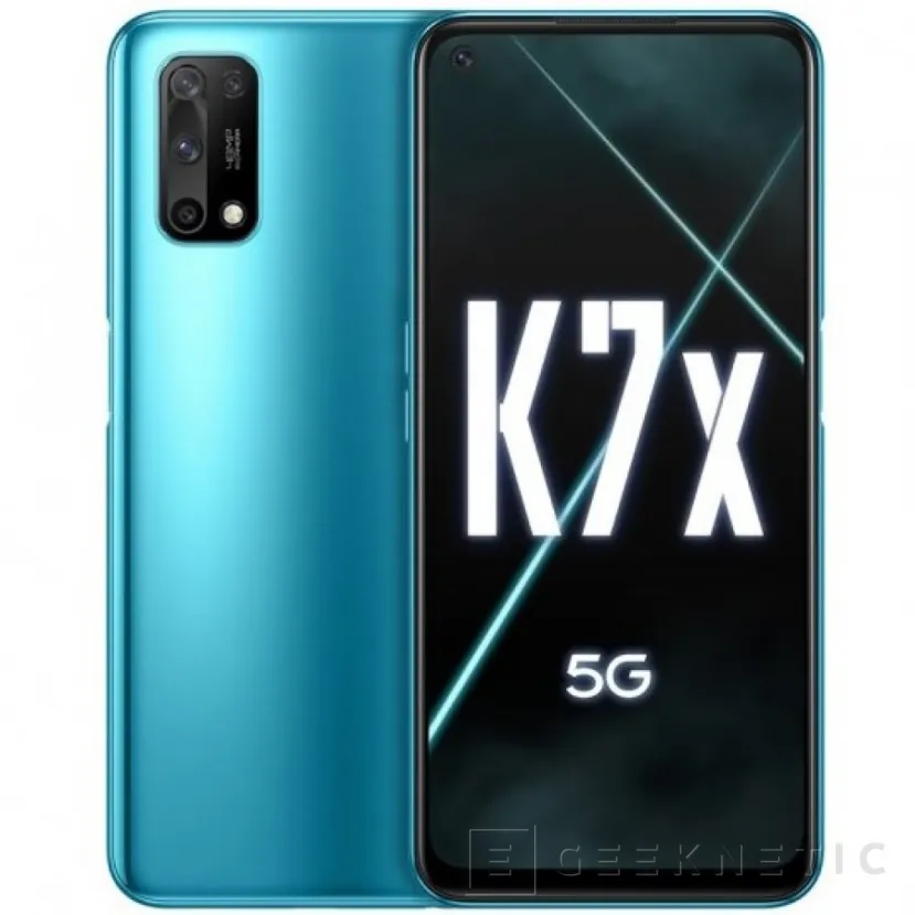 Geeknetic El smartphone Oppo K7x llega con el Dimensity 720 y 6 GB de RAM bajo un panel LCD de 6.5&quot; a 90 Hz 2