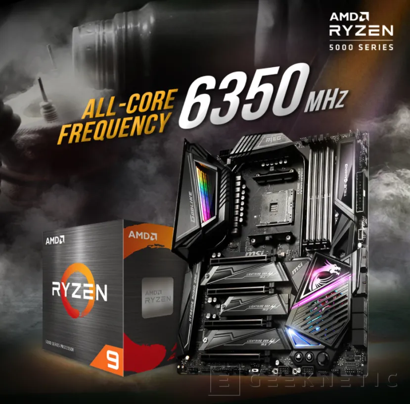 Geeknetic El AMD Ryzen 9 5950X consigue llegar a los 6.35GHz bajo nitrógeno líquido 1