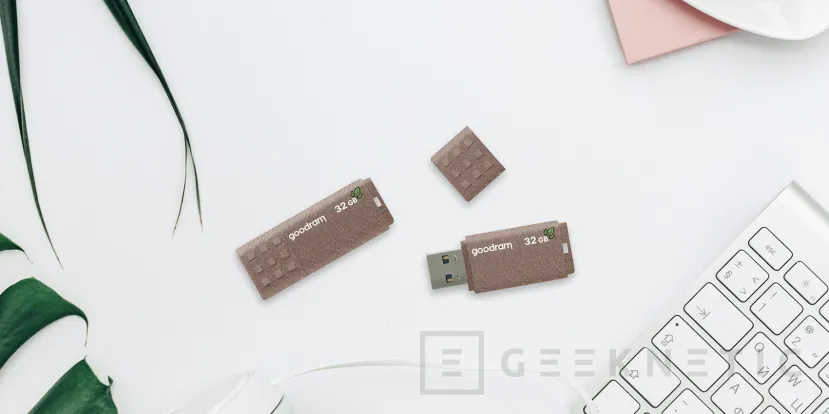 Geeknetic El Pendrive USB Goodram UME3 ECO FRIENDLY sustituye el plástico por material compostable 2