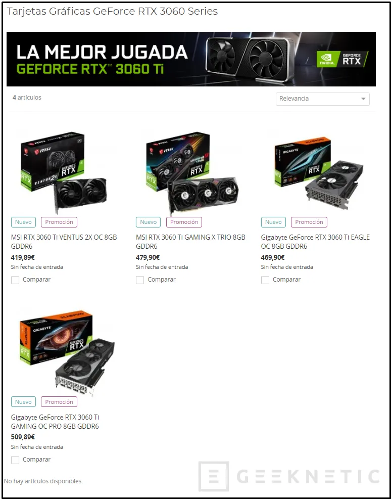Geeknetic Las tarjetas gráficas NVIDIA GeForce RTX 3060 Ti se venden desde hoy a las 15:00 horas 3