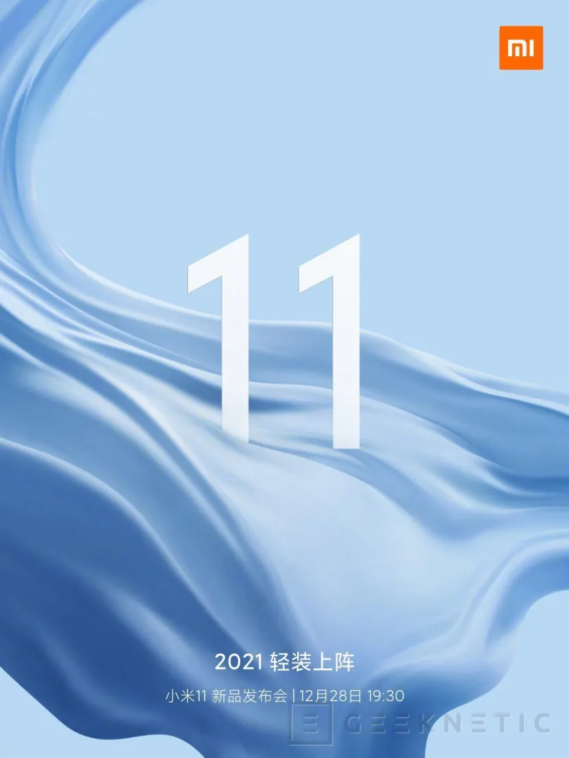 Geeknetic Xiaomi presentará el smartphone Mi 11 con el Snapdragon 888 el día 28 de diciembre 2