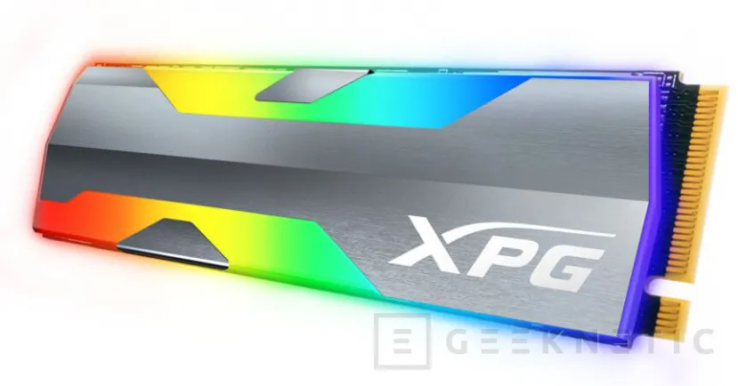 Geeknetic Mucha iluminación y 2500 MBps en los SSD M.2 ADATA XPG SPECTRIX S20G 1