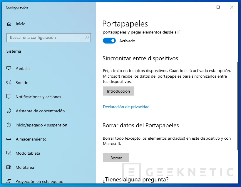 Geeknetic Todos los secretos del Portapapeles Avanzado de Windows 10 4