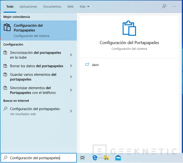 Geeknetic Todos los secretos del Portapapeles Avanzado de Windows 10 3