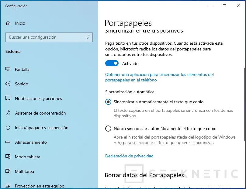 Geeknetic Todos los secretos del Portapapeles Avanzado de Windows 10 5