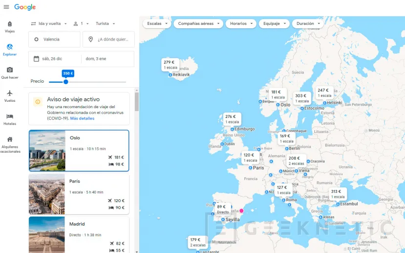 Geeknetic Google Flights: Cómo funciona el buscador de Vuelos de Google 5