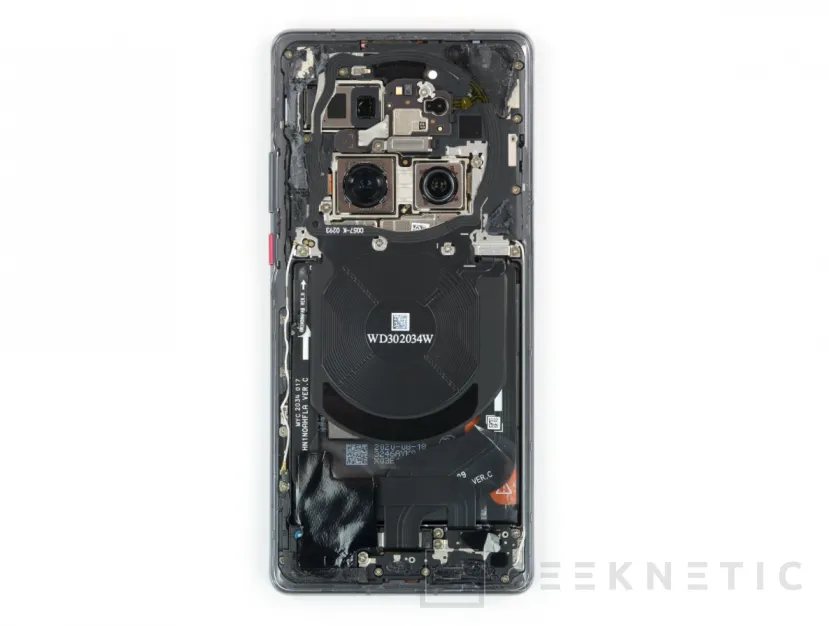 Geeknetic El Huawei Mate 40 Pro recibe una nota de reparabilidad de 4 sobre 10 en iFixit 2